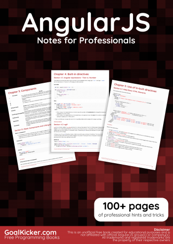 AngularJS Notes for Professionals book