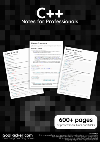 C++ Notes for Professionals book