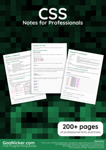 CSS Notes for Professionals book