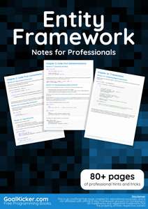 Entity Framework Notes for Professionals book