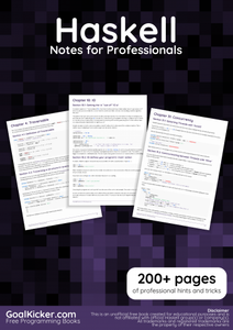 Haskell Notes for Professionals book