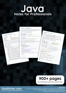 Java Notes for Professionals book