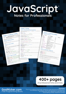 JavaScript Notes for Professionals book