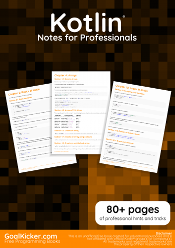 Kotlin Notes for Professionals book