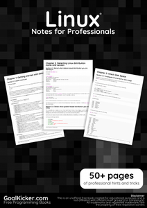 Linux Notes for Professionals book