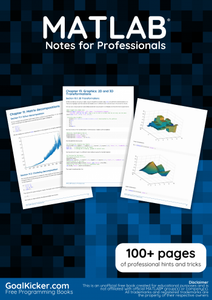 MATLAB Notes for Professionals book