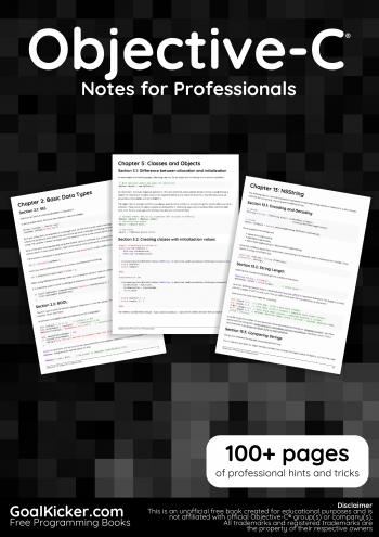 Objective-C Notes for Professionals book