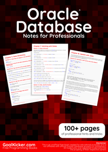 Oracle Database Notes for Professionals book