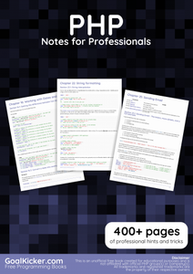 PHP Notes for Professionals book