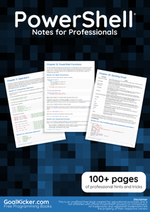 PowerShell Notes for Professionals book