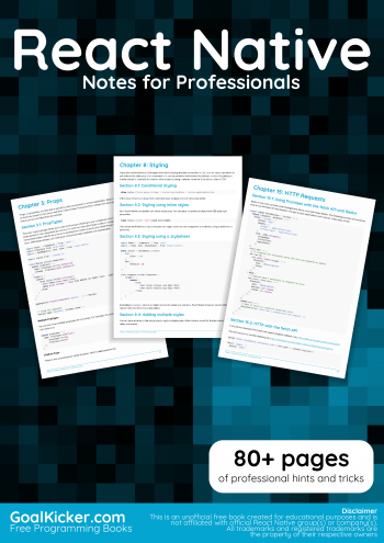 React Native Notes for Professionals book