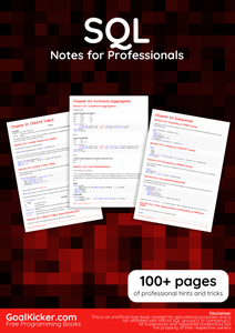 SQL Notes for Professionals book