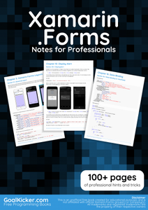 Xamarin.Forms Notes for Professionals book