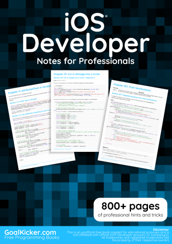 iOS Developer Notes for Professionals book